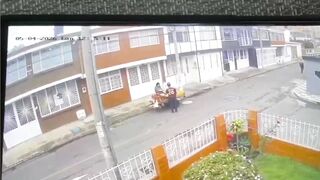Illegal Vendor Gets Killed By Motorcycle In Colombia