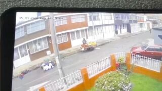 Illegal Vendor Gets Killed By Motorcycle In Colombia