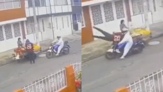 Illegal Vendor Gets Killed By Motorcycle In Colombia