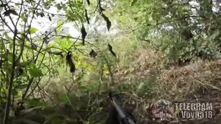 Chechen partisan ambush Rosgvardiya Ural-4320 truck near Grozny, Chechnya.