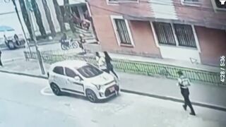 Horrific Attack: Transit Cop Slashed with Machete & Dragged by Vehicle in Colombia