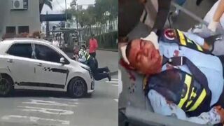 Horrific Attack: Transit Cop Slashed with Machete & Dragged by Vehicle in Colombia