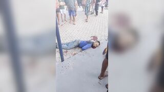man in terrible agony after shots