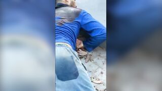 man in terrible agony after shots