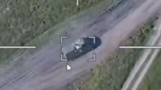 Lancet destroys Ukrainian supply van.