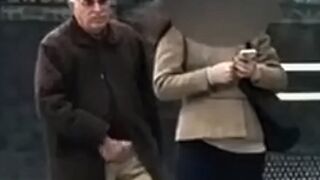 In Turkey, an elderly man masturbated directly behind a girl's back