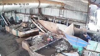 Worker Gets Caught By Rubber Mixing Mill, Dies A Horrible Way