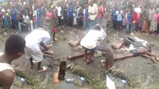 Mob Justice in Congo: Suspects Stoned and Burned by Angry Crowd