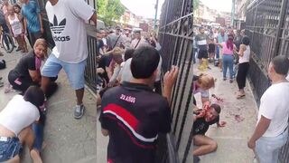 Thieves beaten and stripped