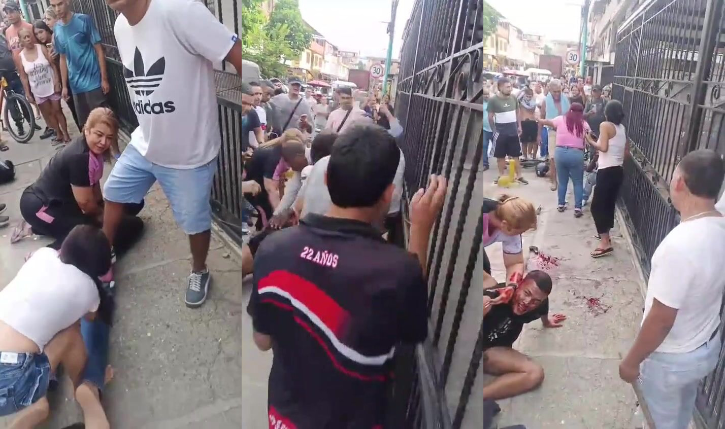 Thieves beaten and stripped