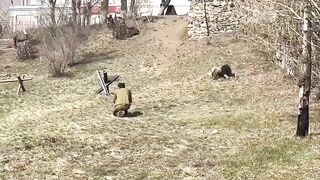 LoL  "Drunk Russian snatches gun from re-enactor"