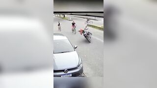 In Mexico, a biker was killed by a cyclist