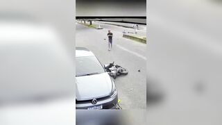 In Mexico, a biker was killed by a cyclist