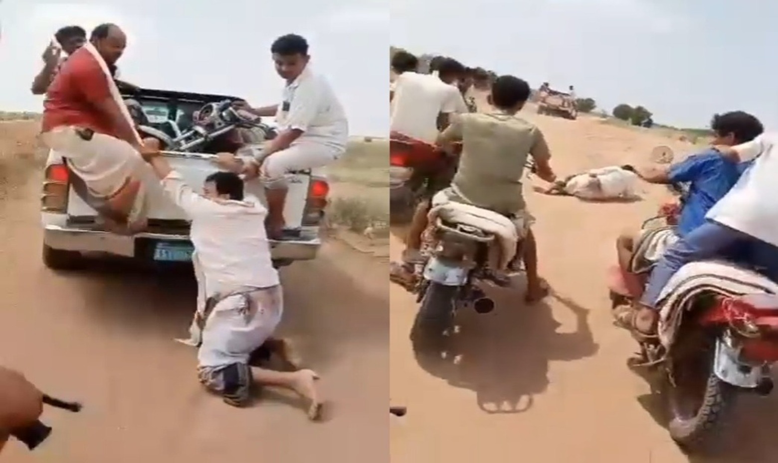 Brutal Torture in Yemen: Young Man Dragged by Car Until His Feet Were Torn Apart