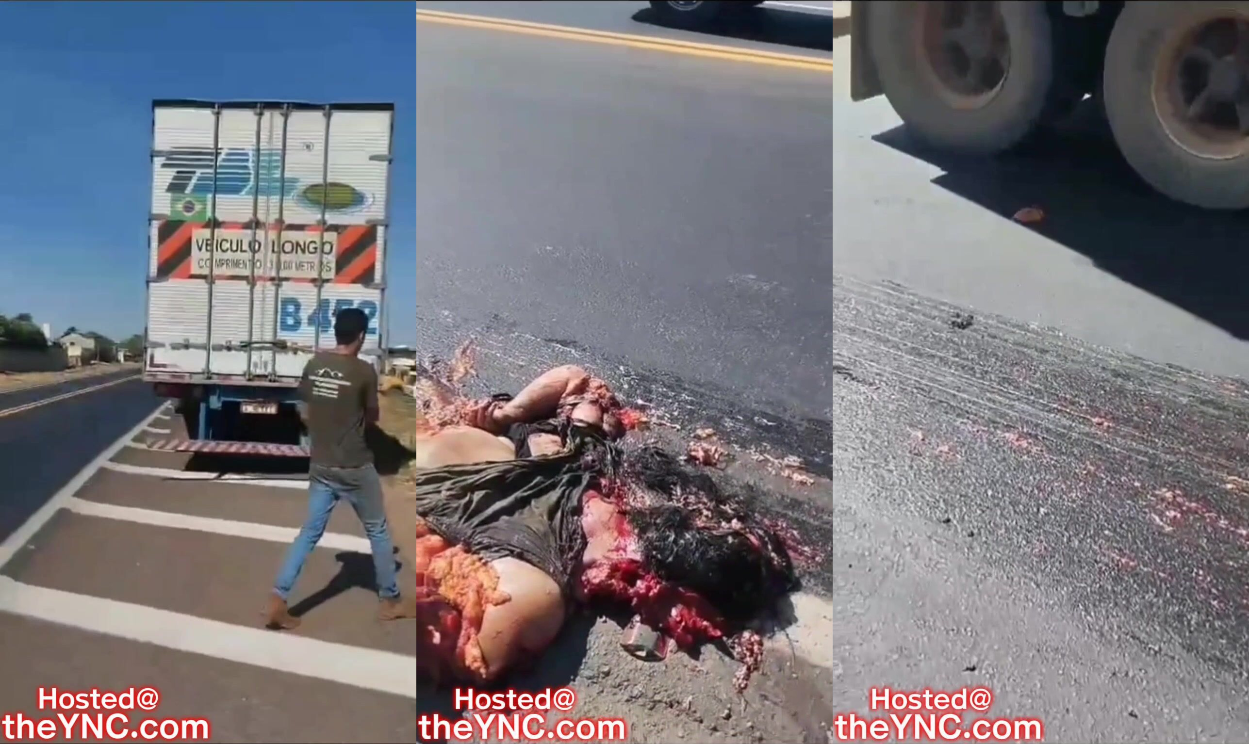 Woman Crushed On Highway