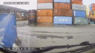 Classic, forklift accident