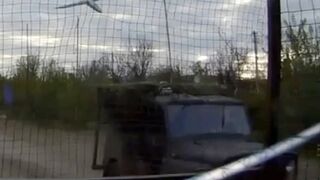 "Hornet" drone eliminates 2 Orcs and their car