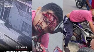 Man dies after losing control of quad bike and crashing into pole (CCTV + Aftermath)