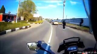 Russian Biker Films Own Death