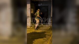 In Moscow, a drug addict and drunk man went on a rampage