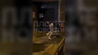 In Moscow, a drug addict and drunk man went on a rampage