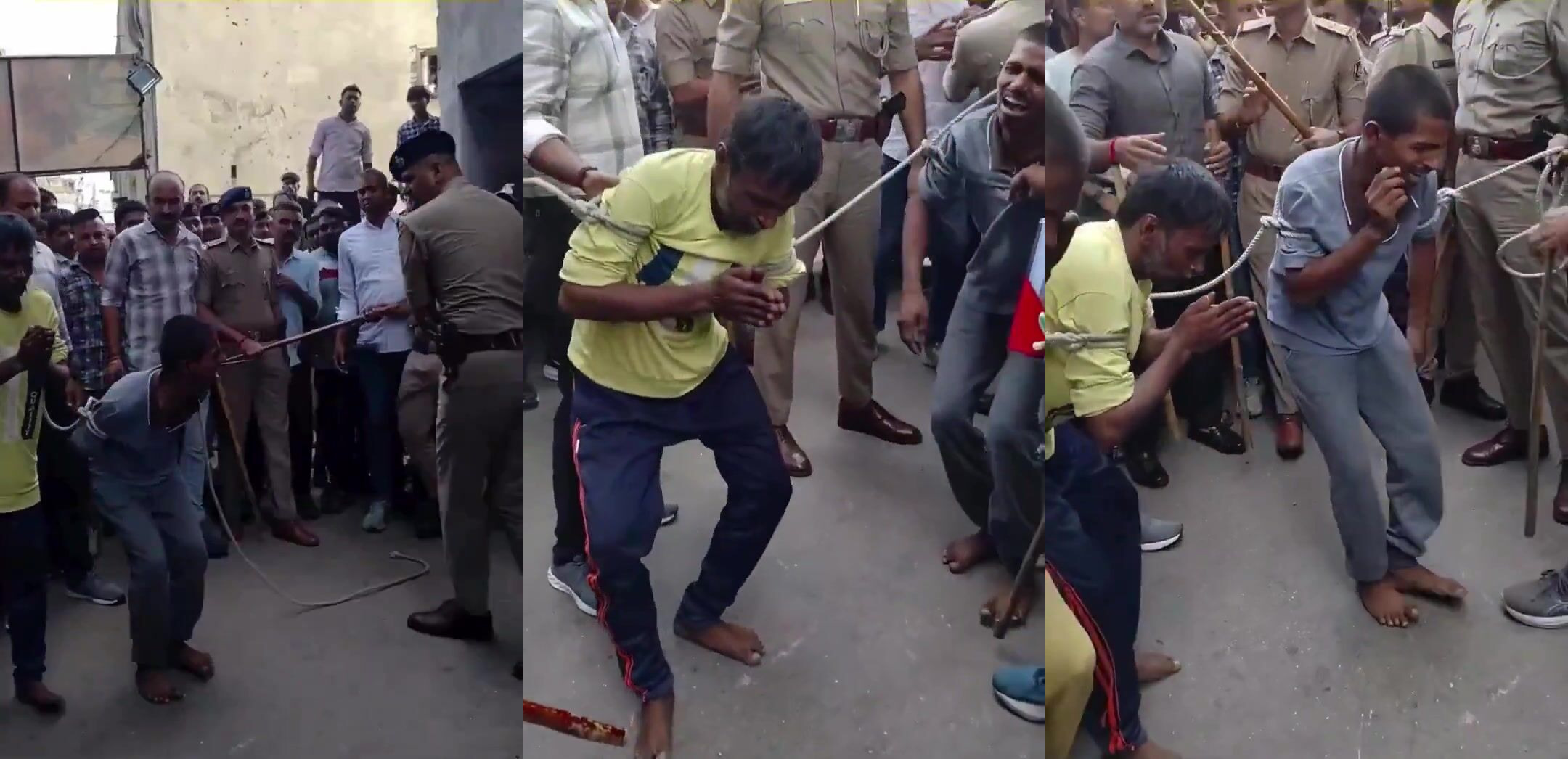 Muslim Cow Smugglers Abused By Police In India