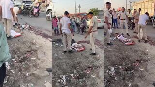 Run over by truck and left unrecognizable