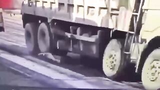 Classic: crushed by truck