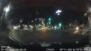 Biker Runs Red Light Dies After Crashing Into Tesla