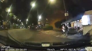 Biker Runs Red Light Dies After Crashing Into Tesla