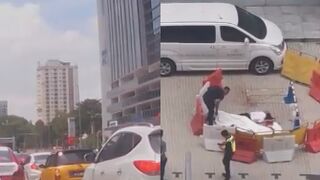 Peron Jumps From A Tall Building In  Kuala Lumpur, on Saturday Afternoon