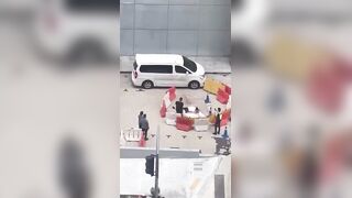 Peron Jumps From A Tall Building In  Kuala Lumpur, on Saturday Afternoon