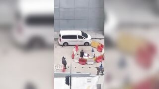 Peron Jumps From A Tall Building In  Kuala Lumpur, on Saturday Afternoon