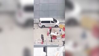 Peron Jumps From A Tall Building In  Kuala Lumpur, on Saturday Afternoon