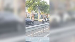 Victim Of Hit And Run Gets Finished Off By Mercedes