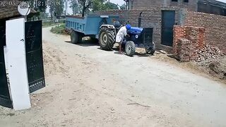 Man Gets Run Over By Own Tractor, Walks Away Like Nothing Happened