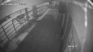 Disturbing CCTV Video Shows Officer Hanging Himself Outside Local Store