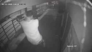 Disturbing CCTV Video Shows Officer Hanging Himself Outside Local Store