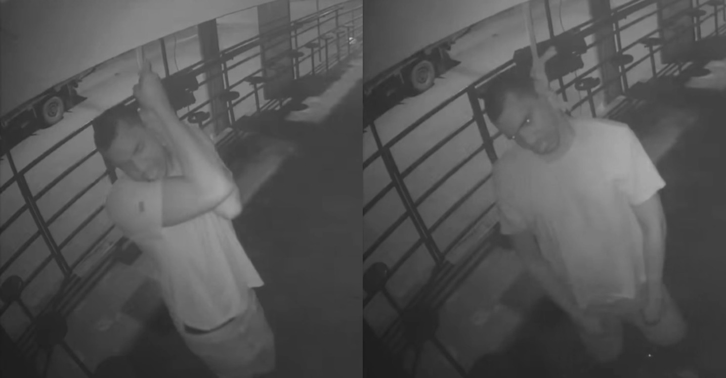 Disturbing CCTV Video Shows Officer Hanging Himself Outside Local Store