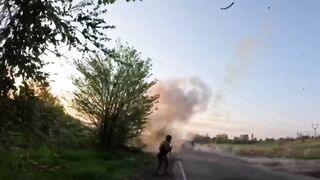 The moment of the RU drone attack on NRK, which was delivering supplies