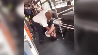 Bus driver brutally beats man