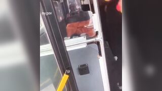 Bus driver brutally beats man