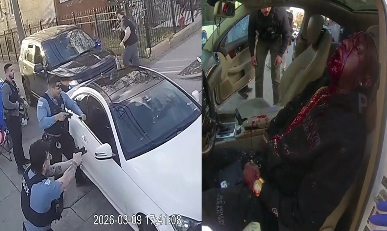 Wanted Murder Suspect Shot Dead After Ramming Vehicles During Police Chase(Full Video