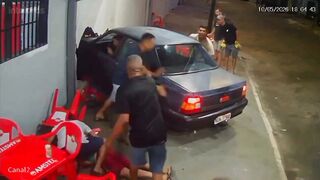 Man Drunk Behind the Wheel Crashes Into Distributor and Runs Over Victims