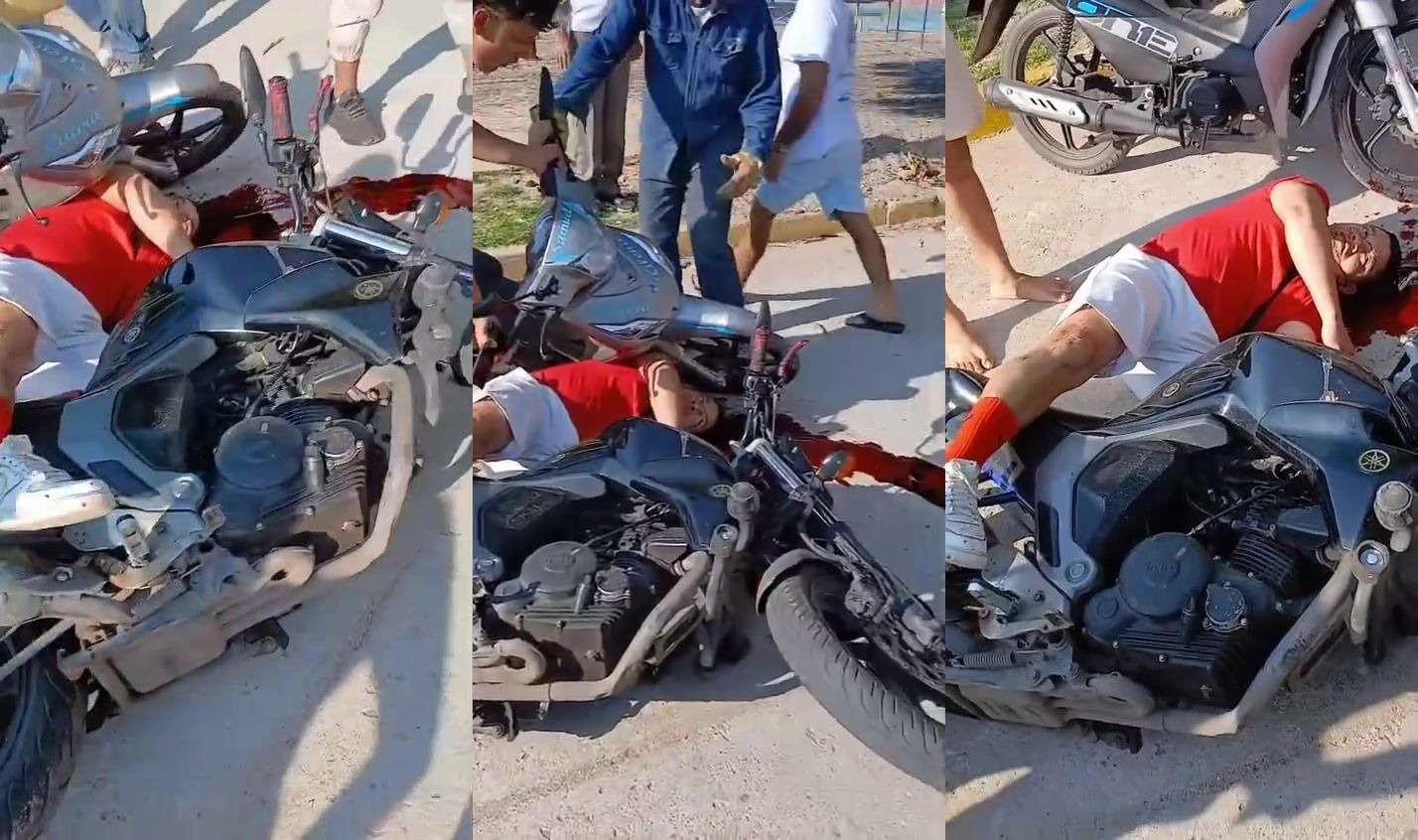 Man takes last breaths after accident