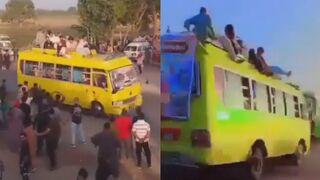 Passengers Bus Race Accident Leaves 25 Innjured In Pakistan