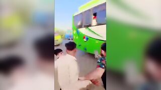 Passengers Bus Race Accident Leaves 25 Innjured In Pakistan
