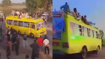 Passengers Bus Race Accident Leaves 25 Innjured In Pakistan