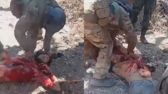 Laughing Sicarios Behead Already Butchered Rival Cartel Member With A Knife