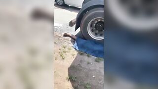 Motorcyclist Completely Annihilated by Truck in Horrific Crash